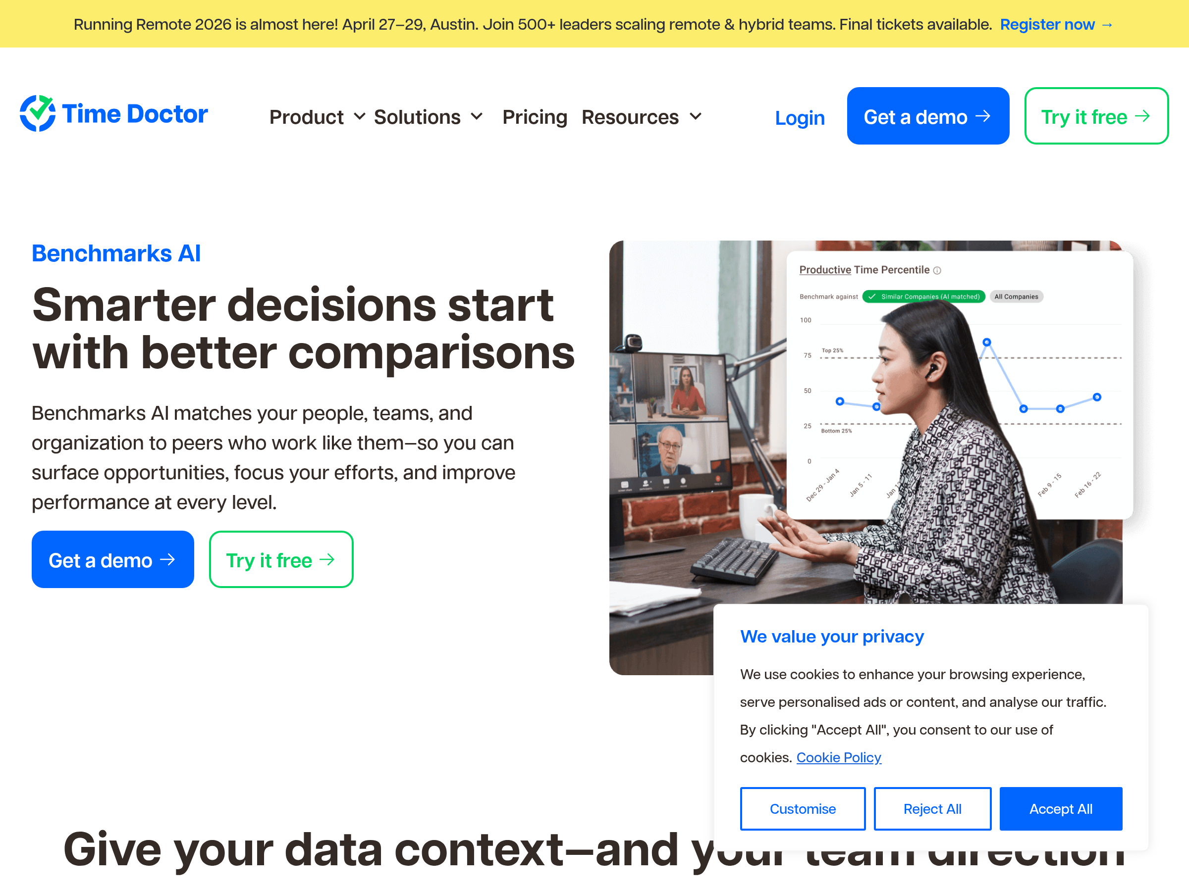 Screenshot of Benchmarks.AI website