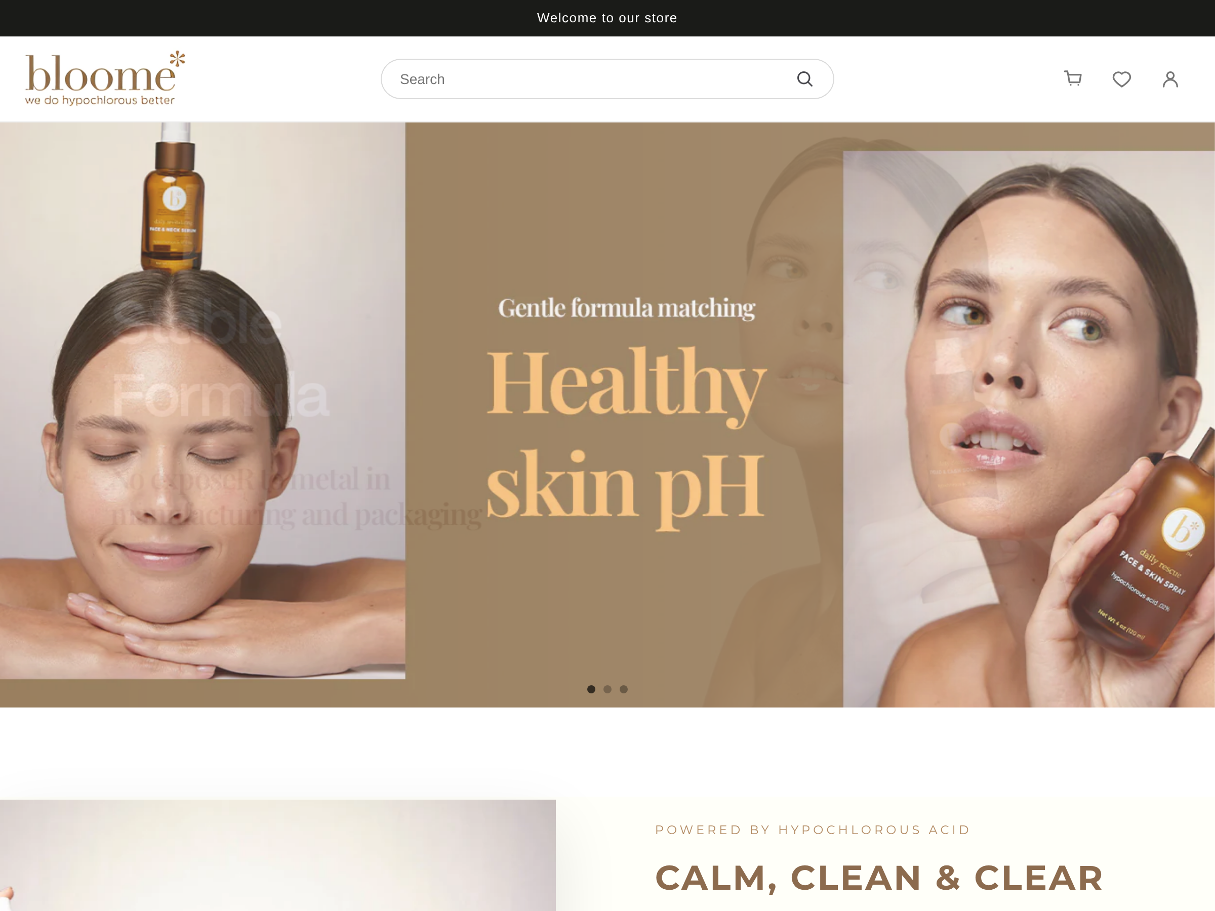 Screenshot of Bloome website