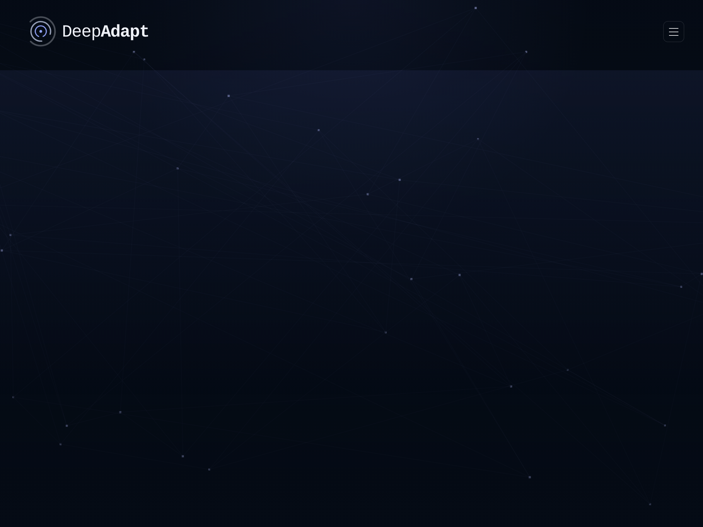Screenshot of DeepAdapt website