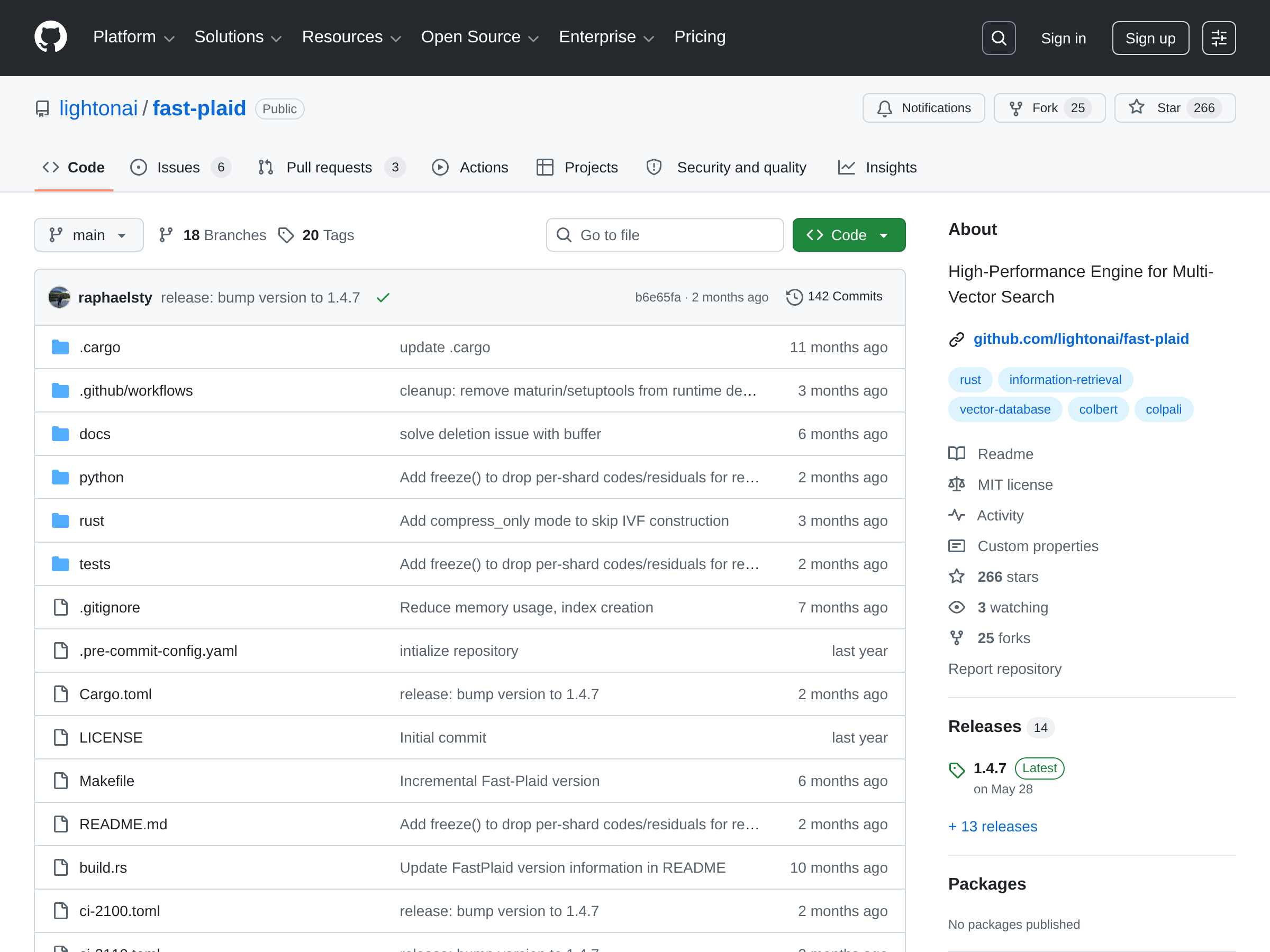 Screenshot of FastPlaid website