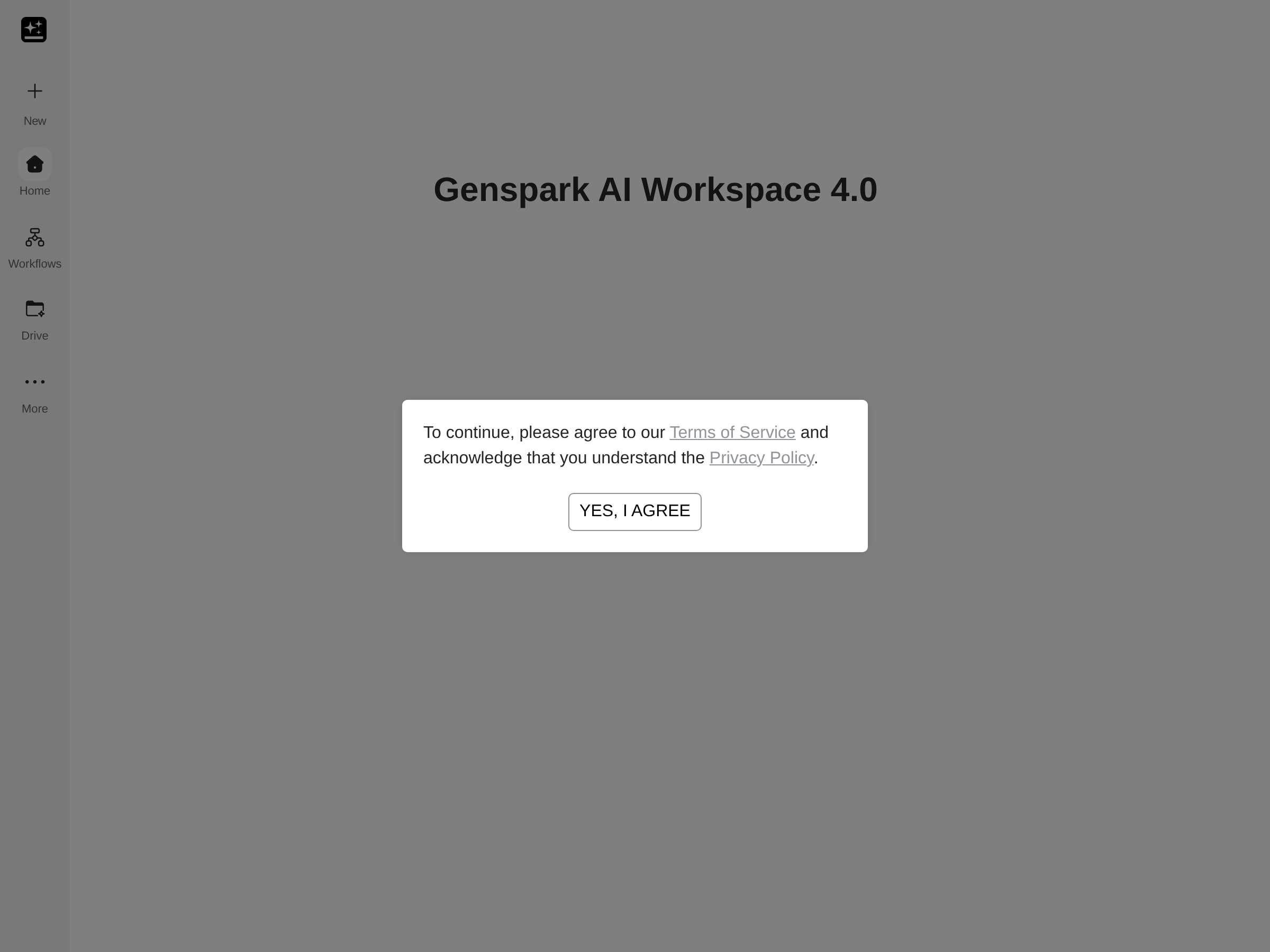 Screenshot of Genspark AI Slides website