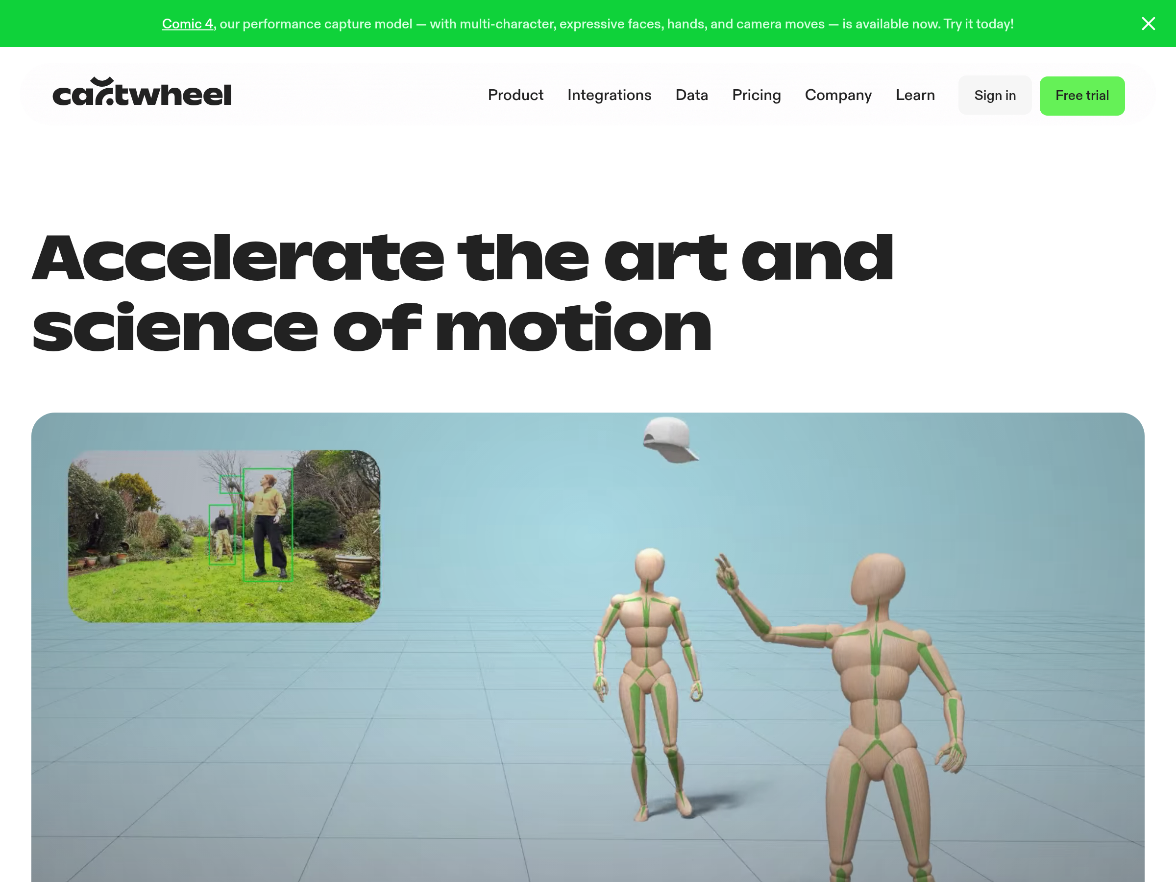 Screenshot of Cartwheel website