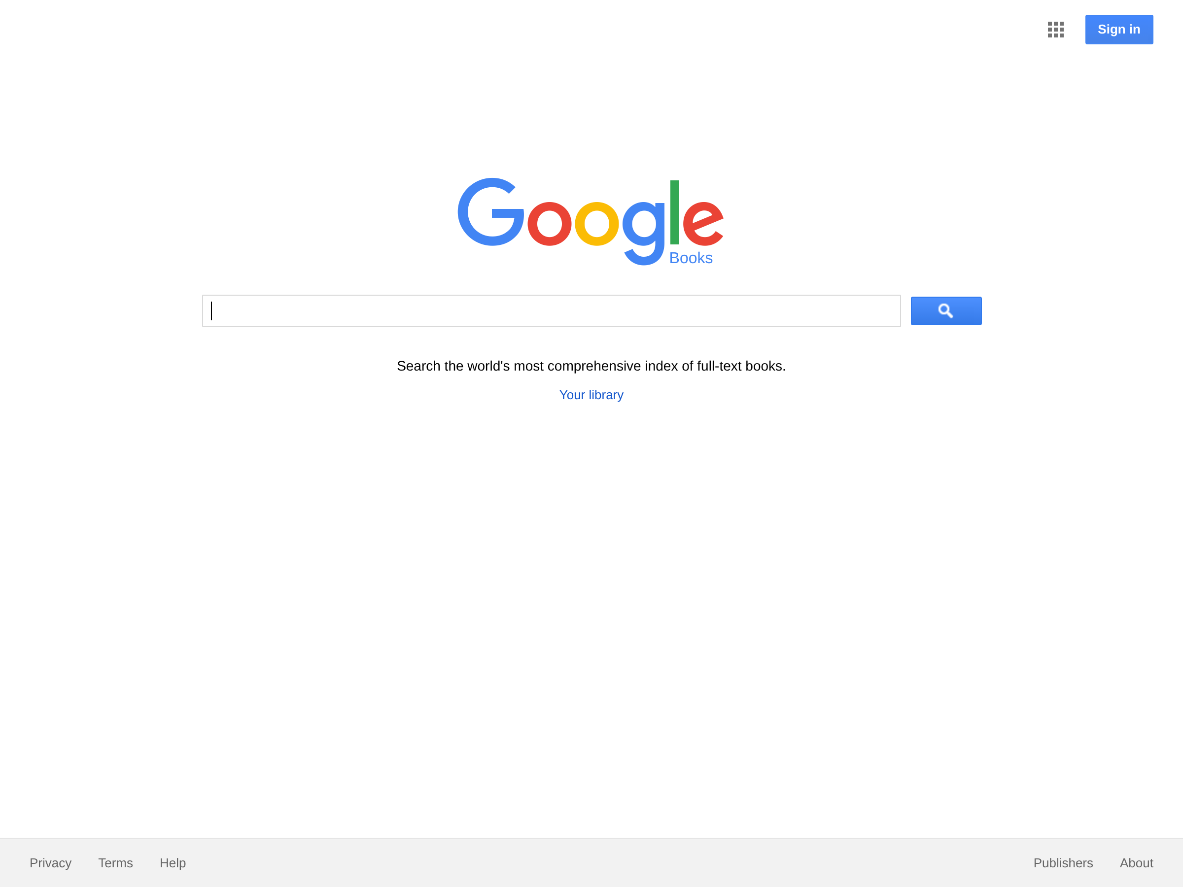 Screenshot of Googlebooks website