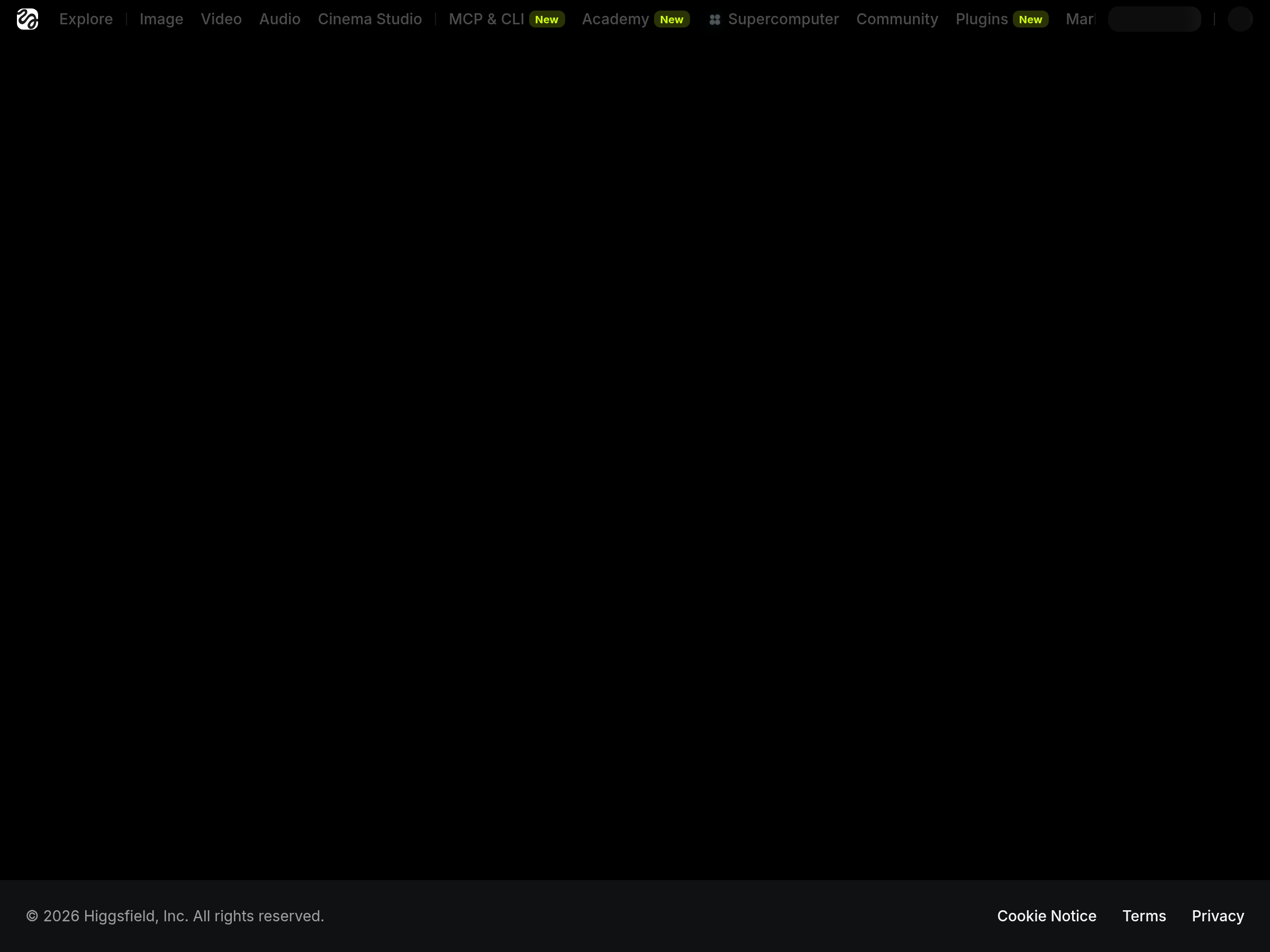 Screenshot of Higgsfield Explainer website