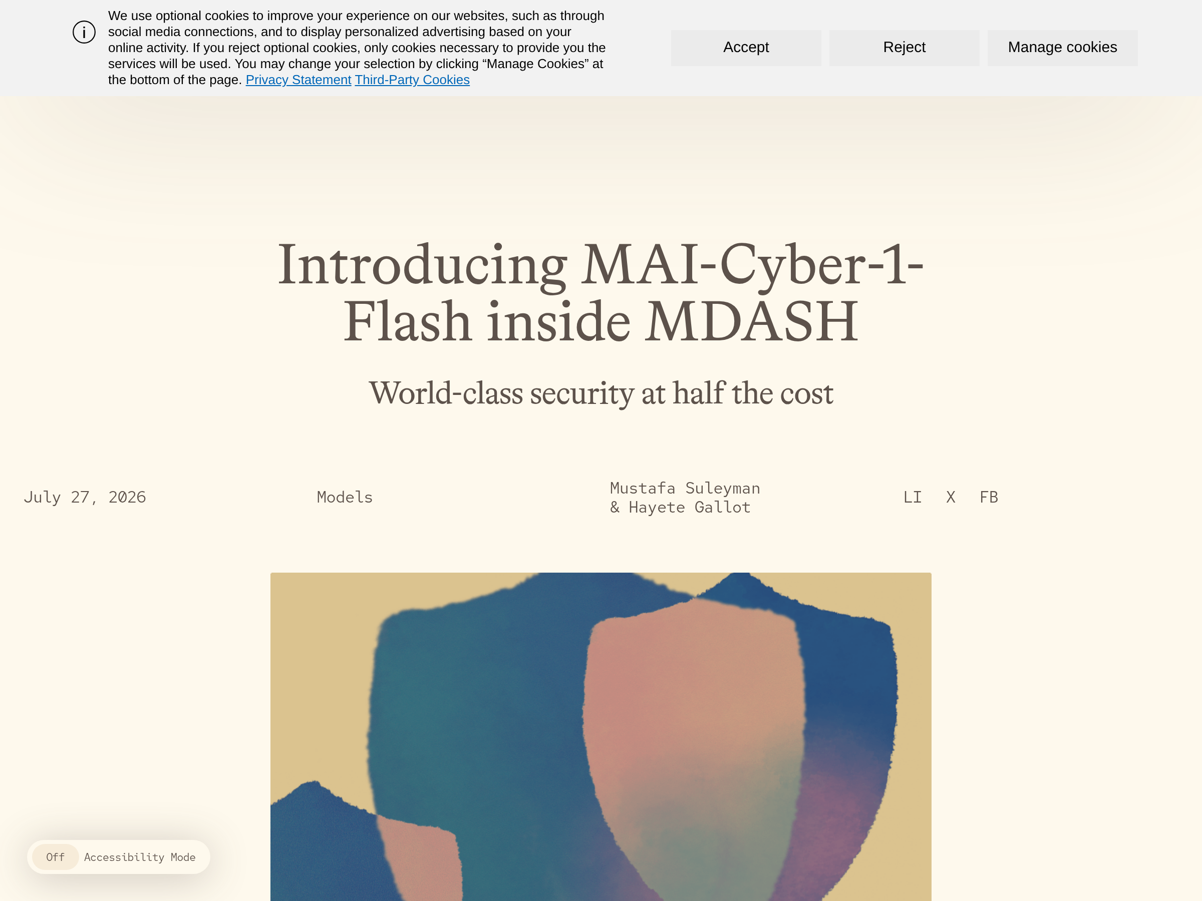 Screenshot of MDASH website