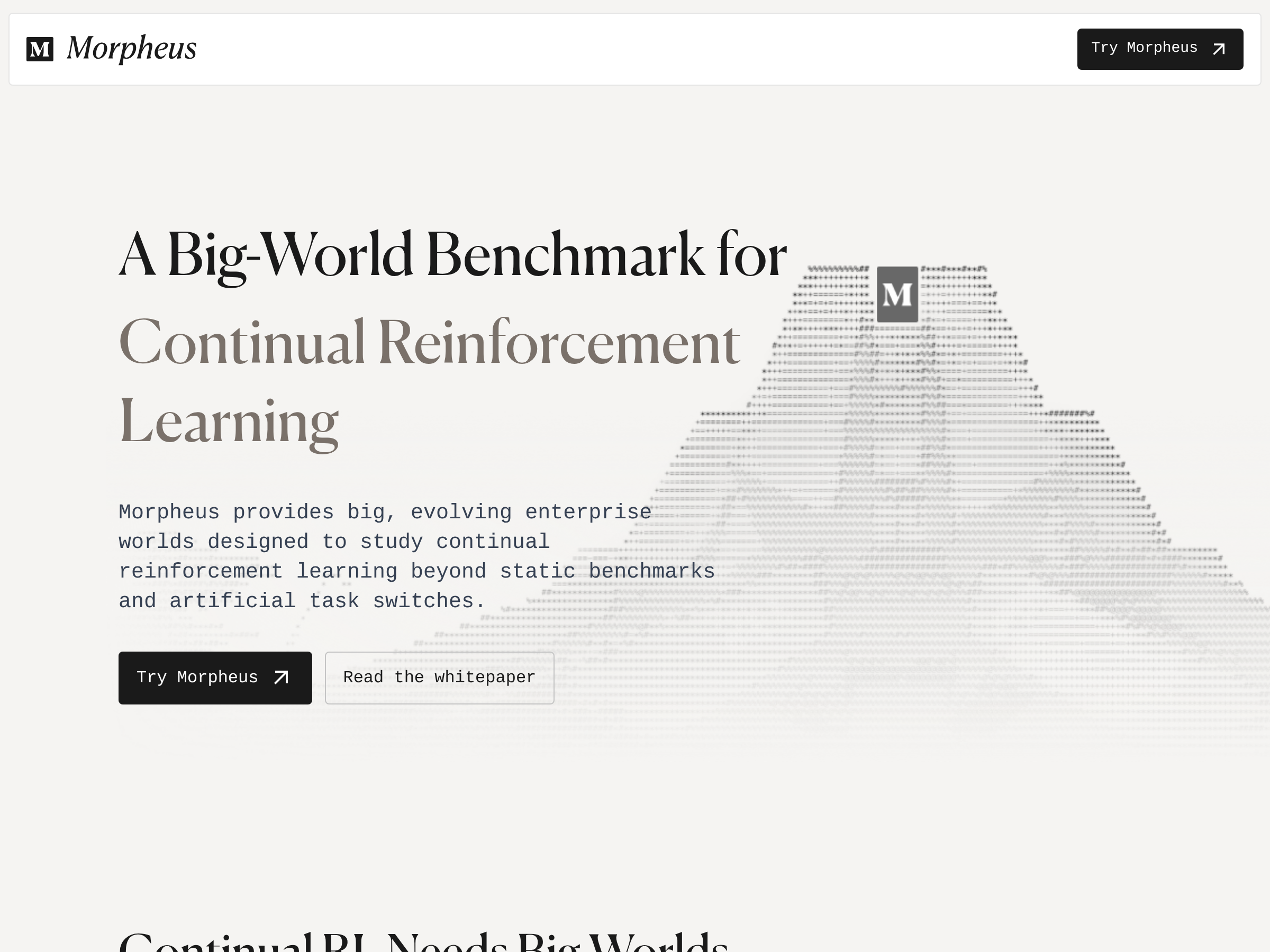Screenshot of Morpheus website