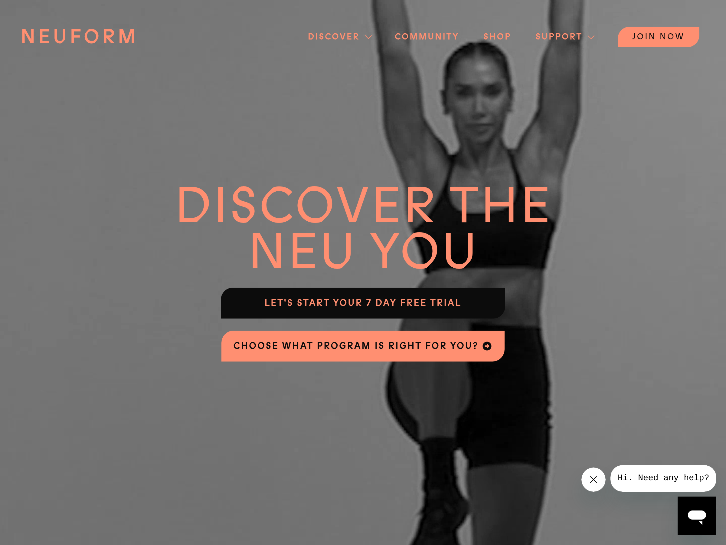 Screenshot of Neuform website