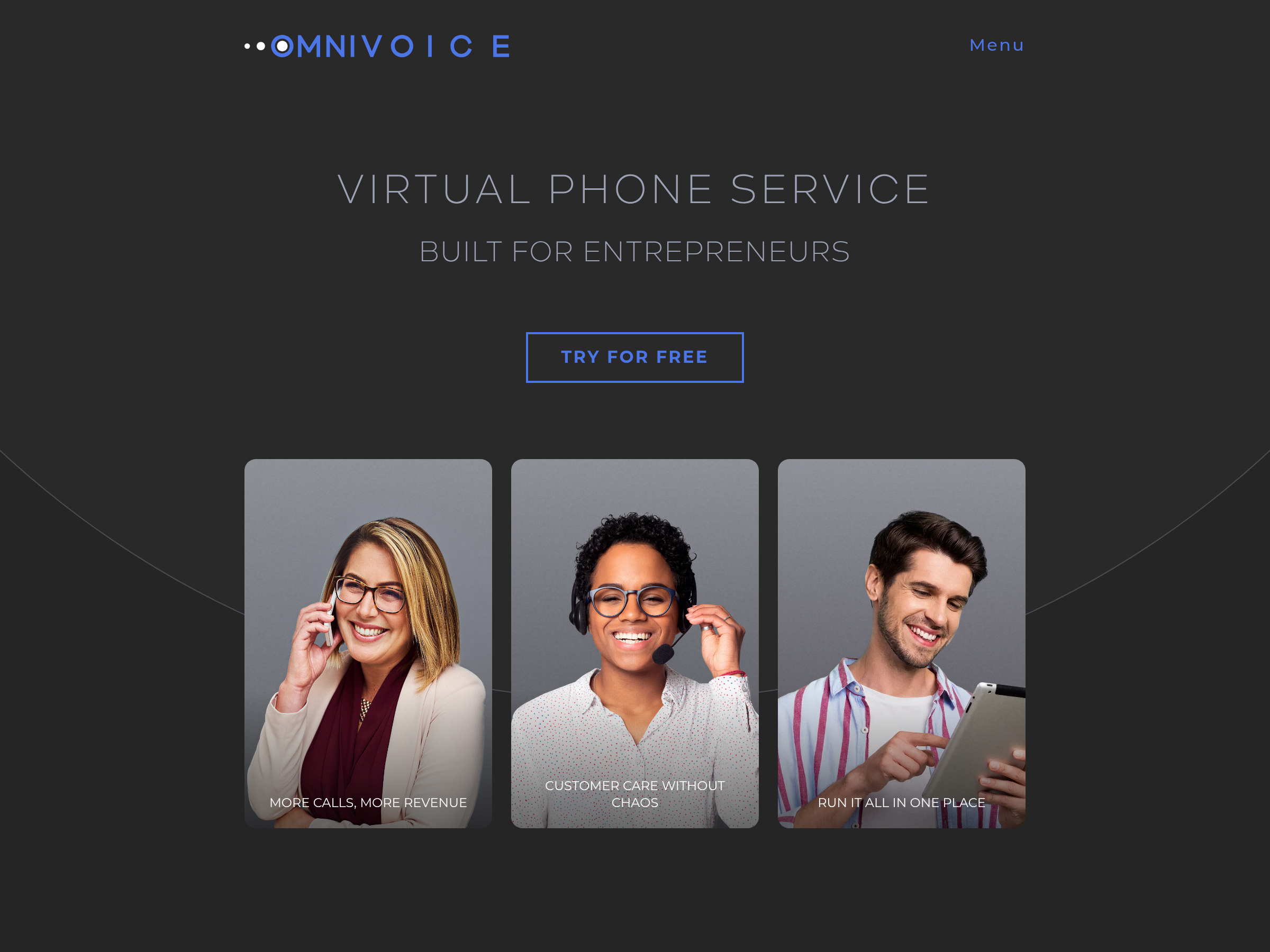 Screenshot of OmniVoice Studio website