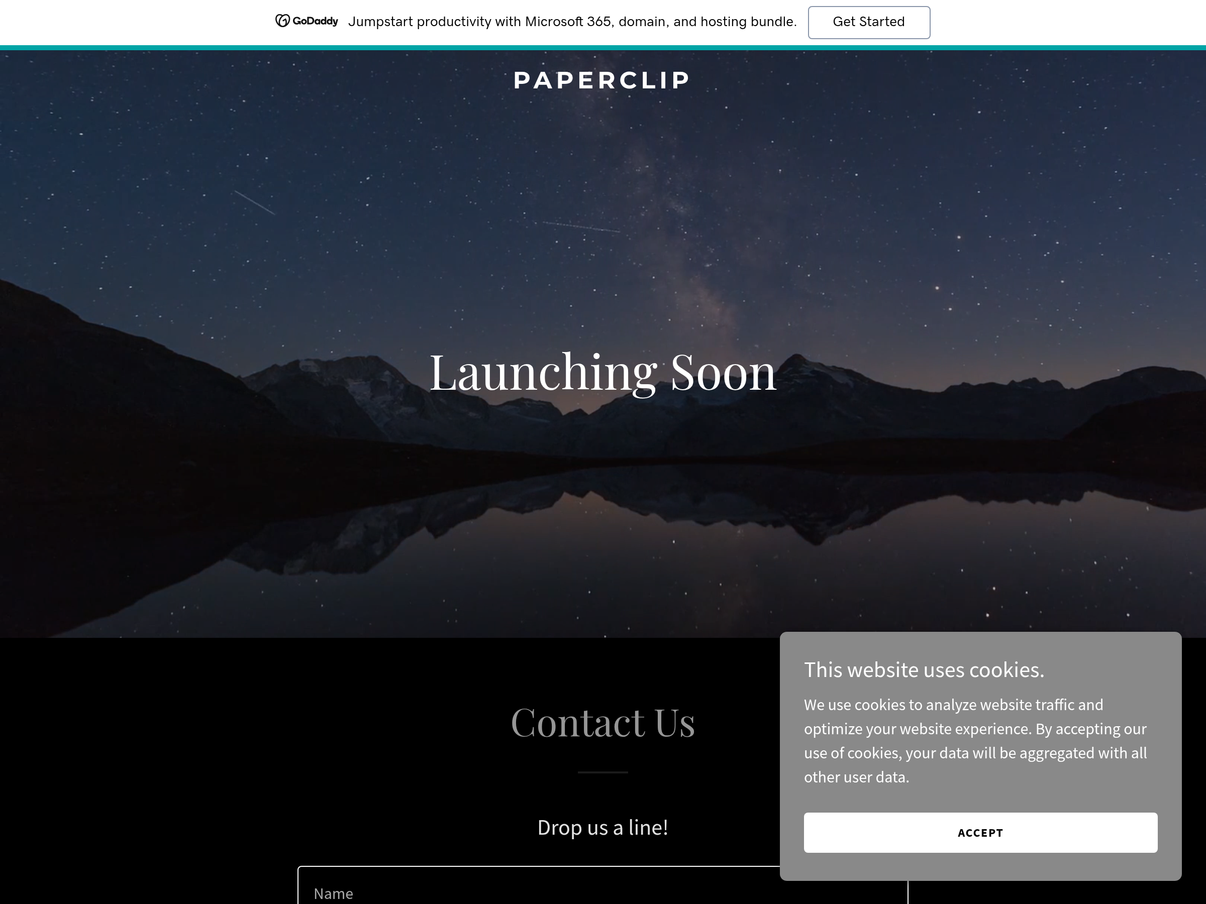 Screenshot of Paperclip Cloud website