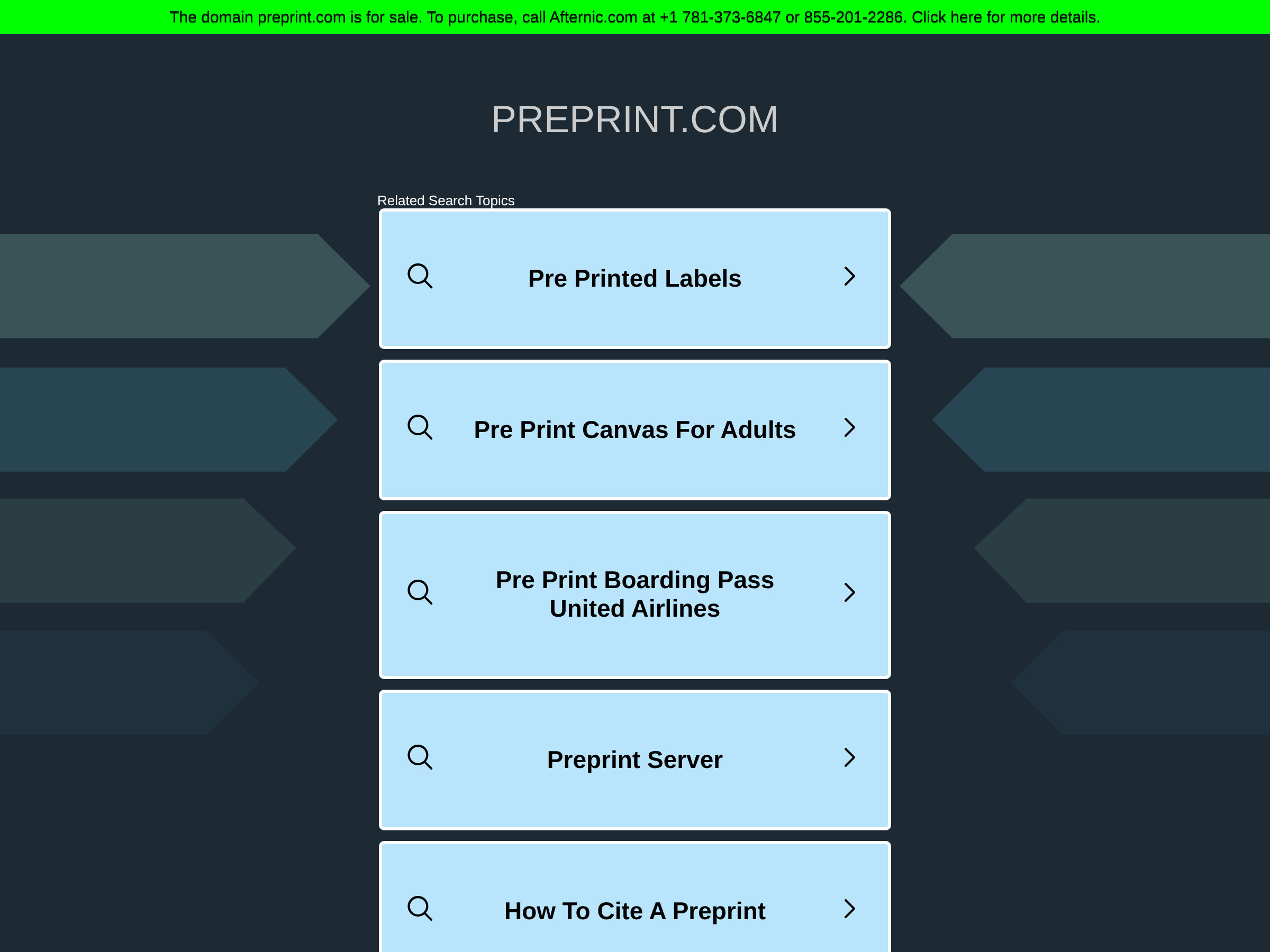 Screenshot of Preprint website