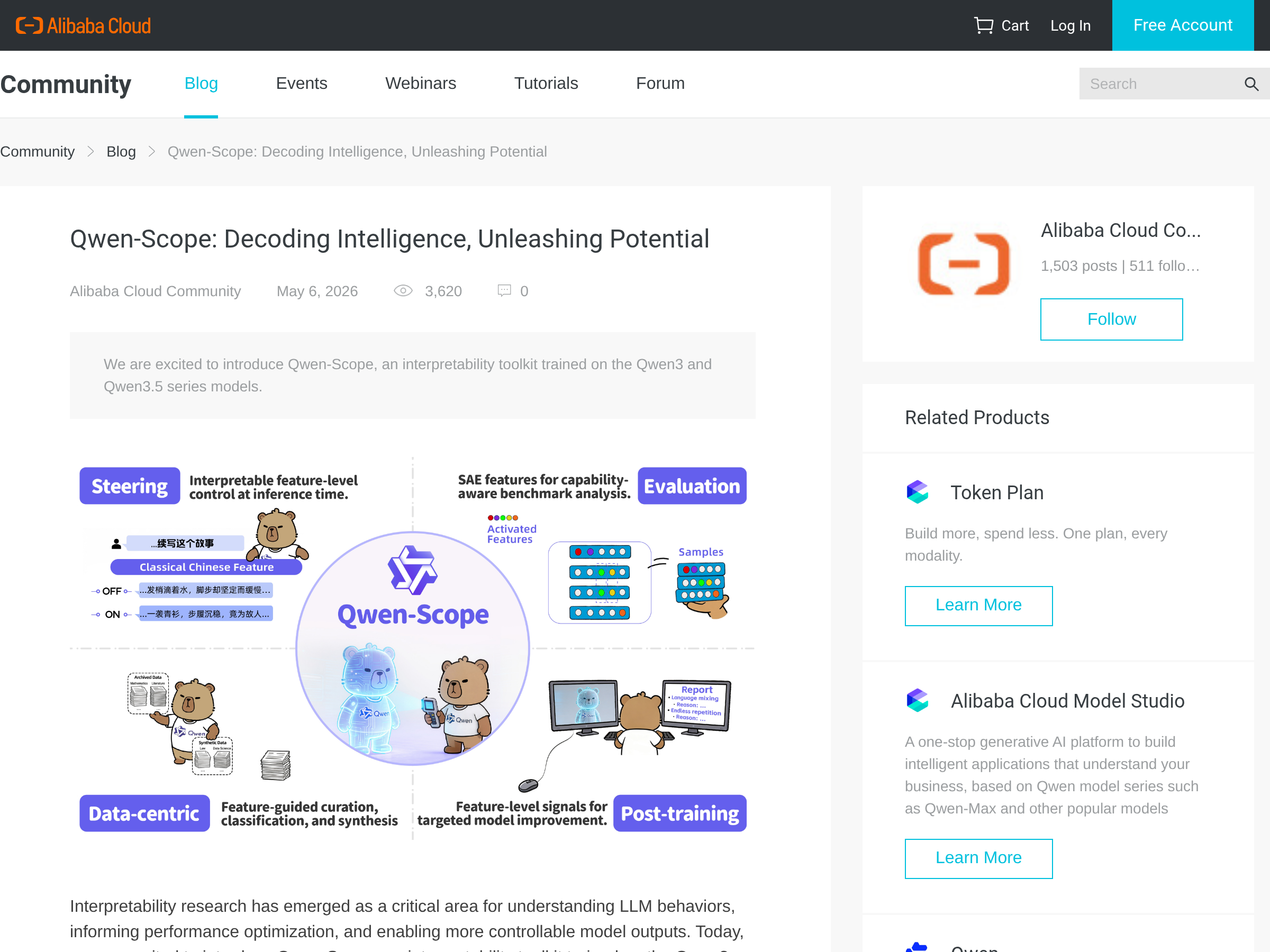 Screenshot of Qwen-Scope website