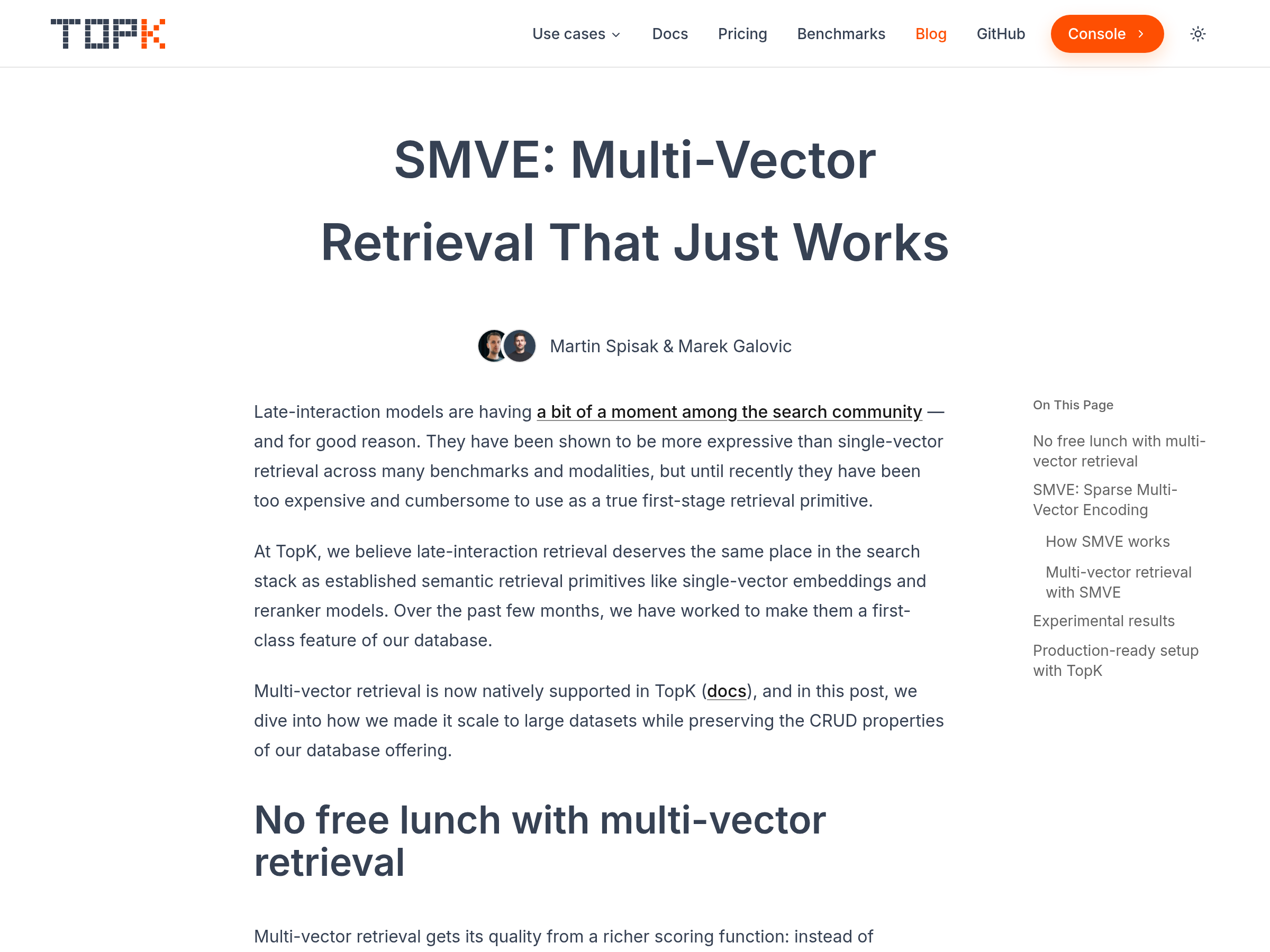 Screenshot of SMVE website