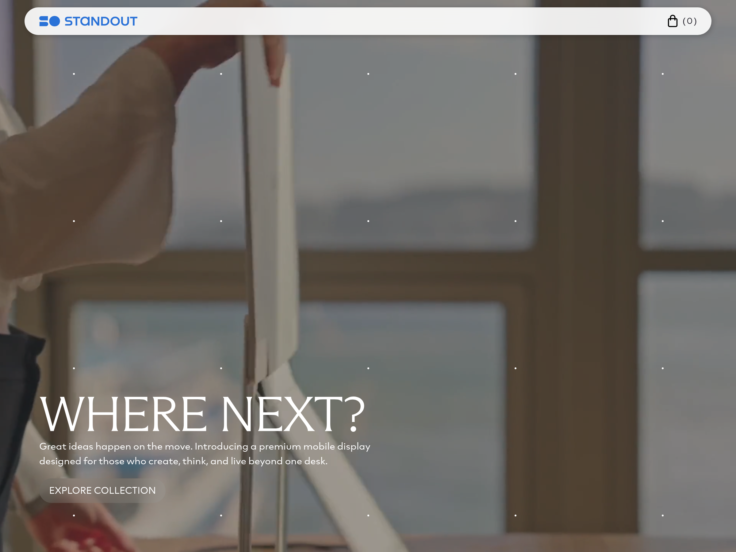 Screenshot of Standout website