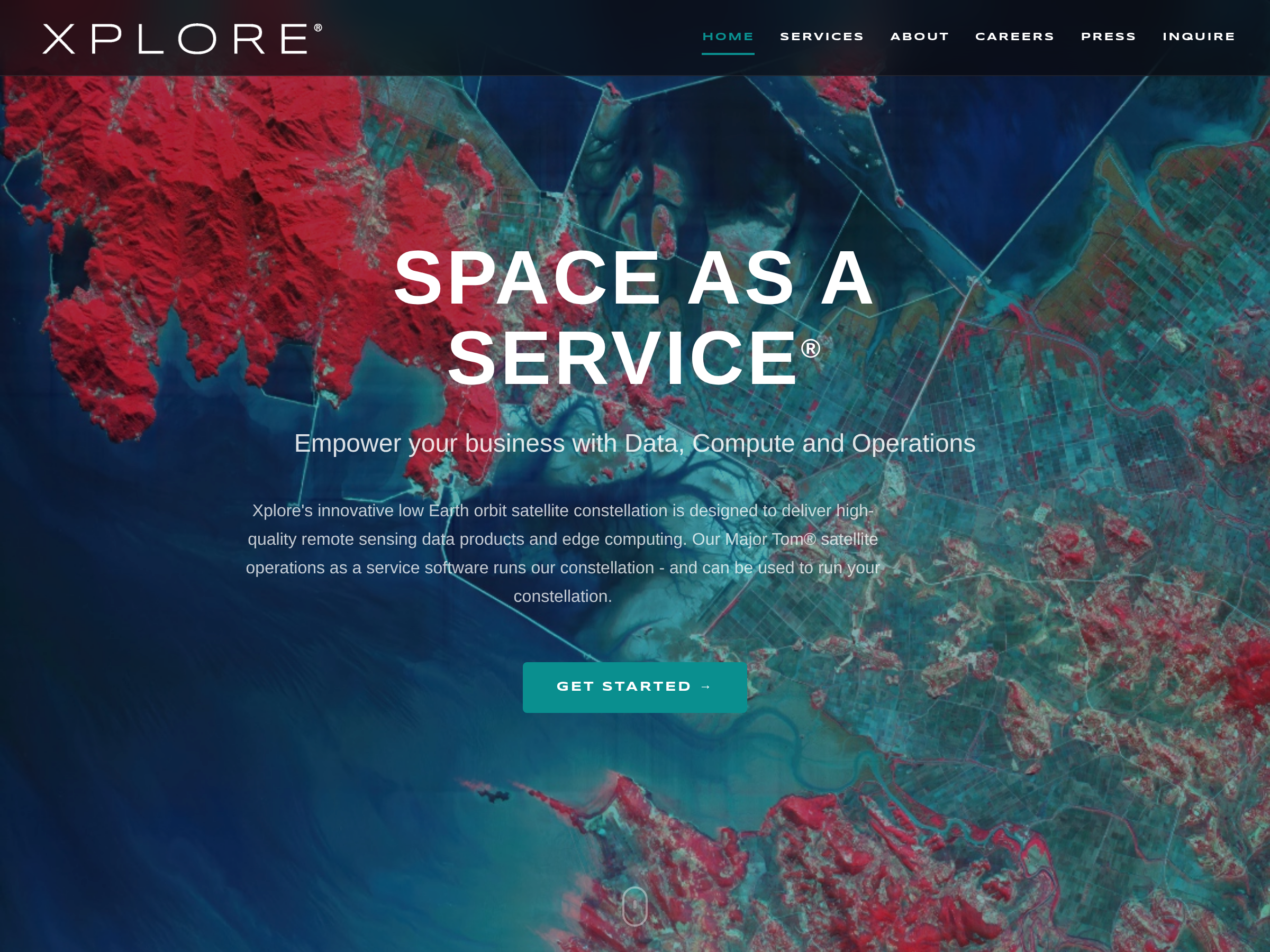 Screenshot of Trajectory website