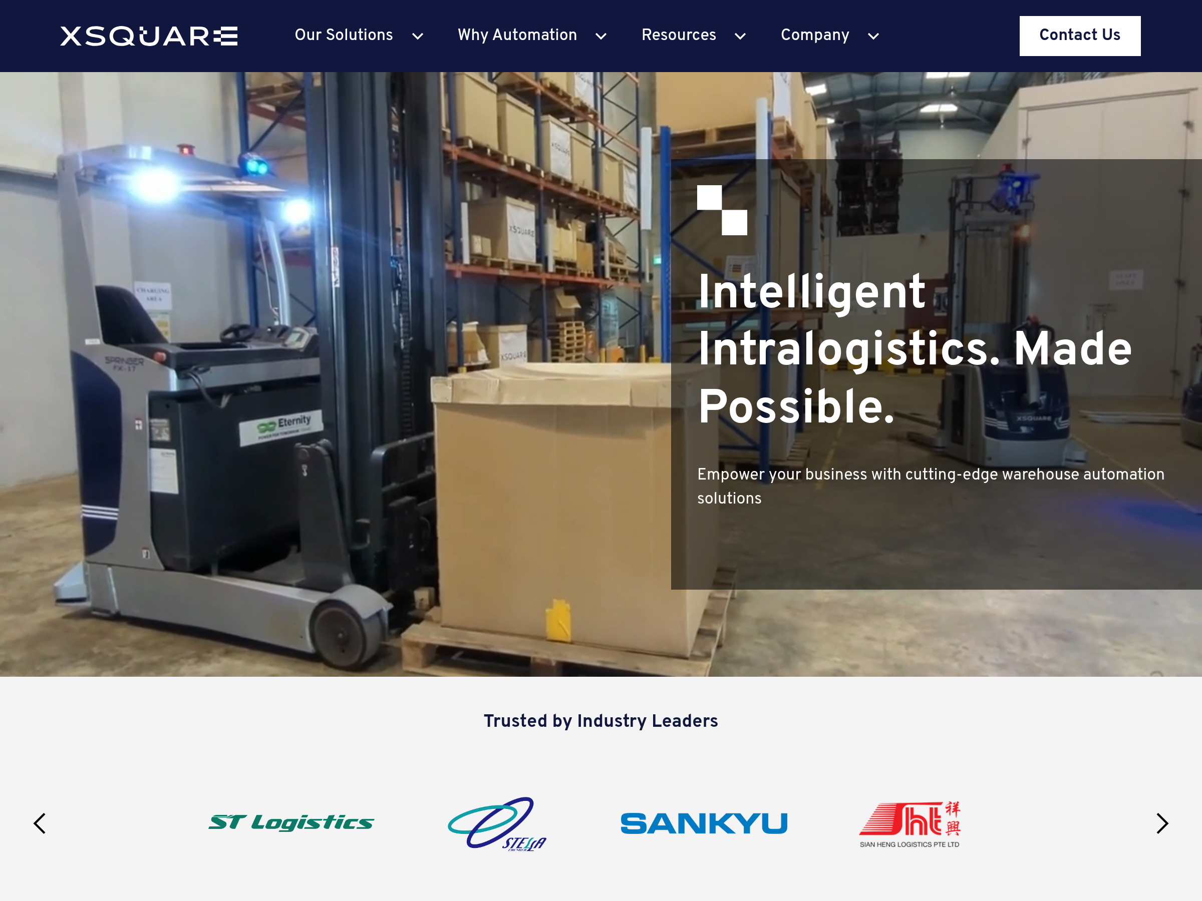 Screenshot of X Square Robot website